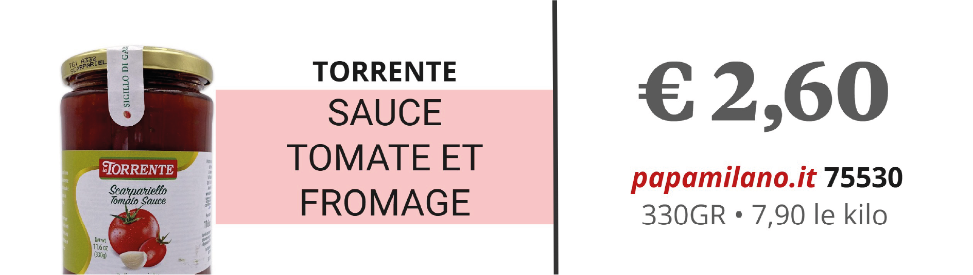 TORRENTE SAUCE TOMATE SCARPARIELLO